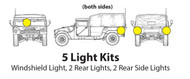 Five lights on your truck help other motorists see where you are...safety first!