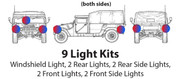 Phantom StormLight™ Kit, 9 Light Law Enforcement