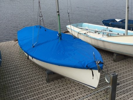 Coronado 15 Mast Up Flat Cover by SLO Sail and Canvas