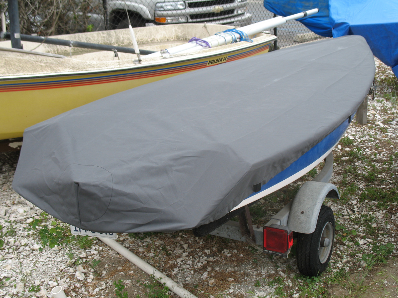 Expedition 12.5 sailboat Top Cover by SLO Sail and Canvas