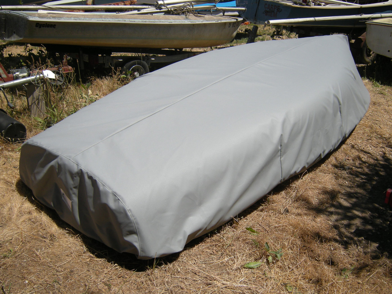 Bottom Hull Cover for a Coronado 15 sailing dinghy sailboat made in the USA by SLO Sail and Canvas. 