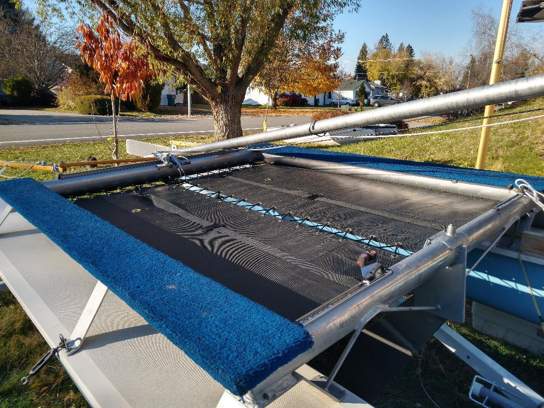 custom catamaran trampoline