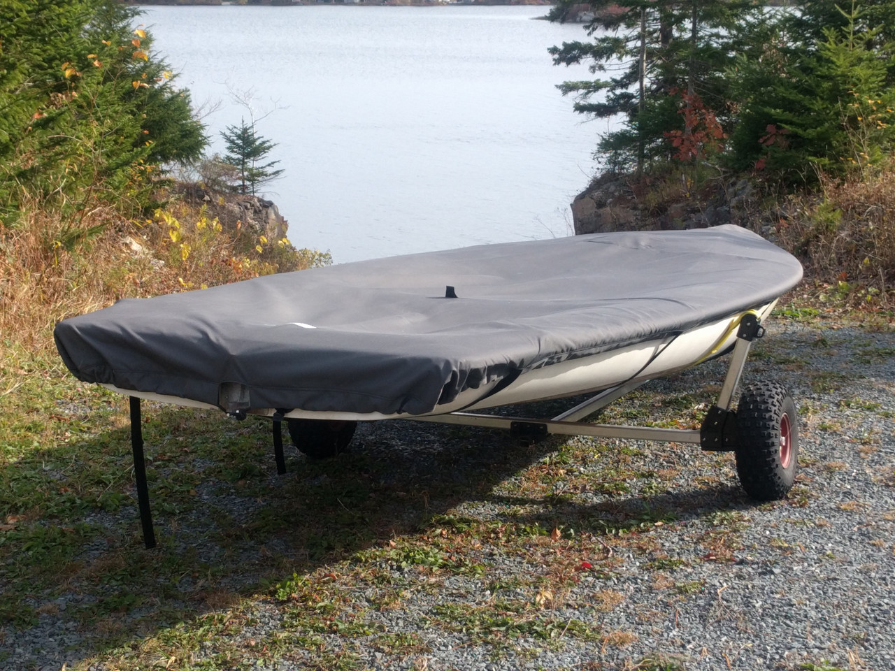 Protect your Bombardier Invitation from the elements while on shore or in storage with a long lasting boat cover from SLO Sail and Canvas. 
