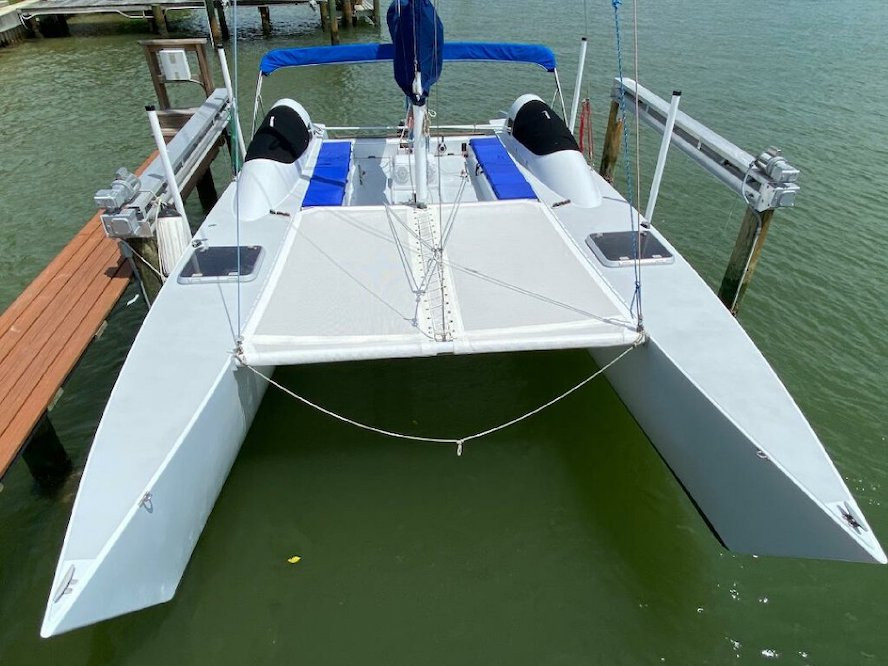 custom catamaran trampoline