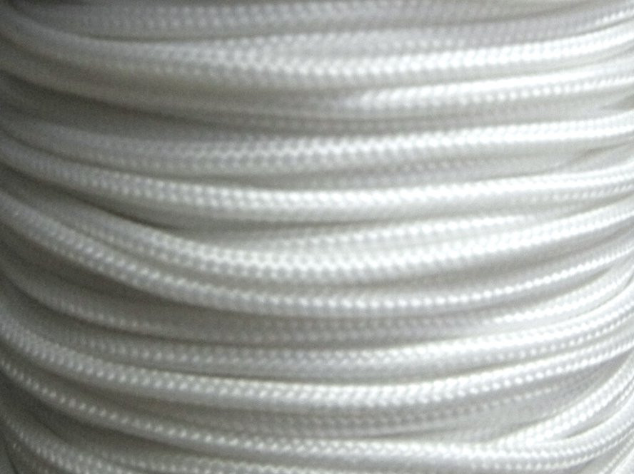 Dacron® Leech Line 3mm double braid line - white.