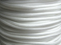Dacron® Leech Line 3mm double braid line - white.