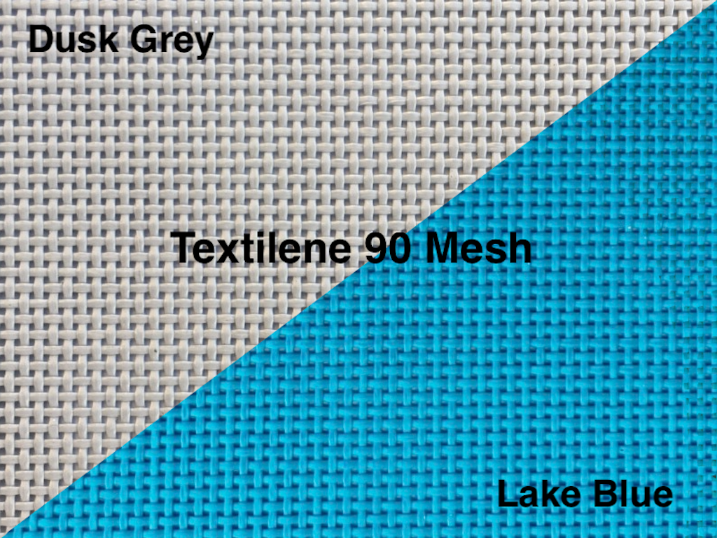Made with premium PVC coated 1000 denier Textilene 90 mesh, in your choice of mesh color and thread type.