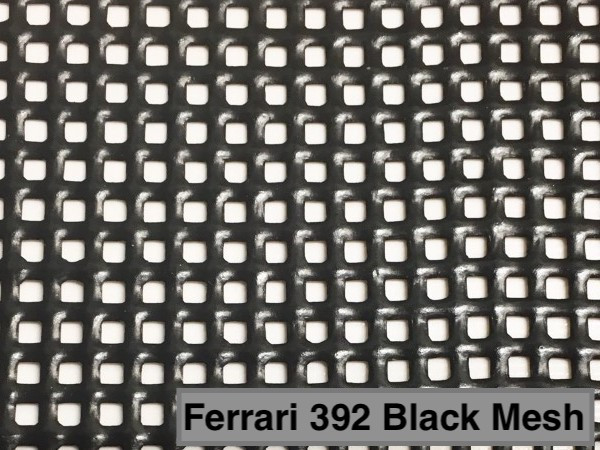 Serge Ferrari 392 Precontraint Mesh - available in white or black. 
