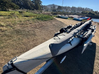 Hobie Mirage Tandem Island Mast and Furled Sailbag - Drawstring. Shown in Polyester Royal Blue. 