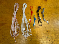 Trinka 10 Line Kit by SLO Sail and CAnvas. Includes: precut, labeled lines, with "bulleted" ends from high quality rope mfr's like Marlow, Gleinstein, and Samson. 