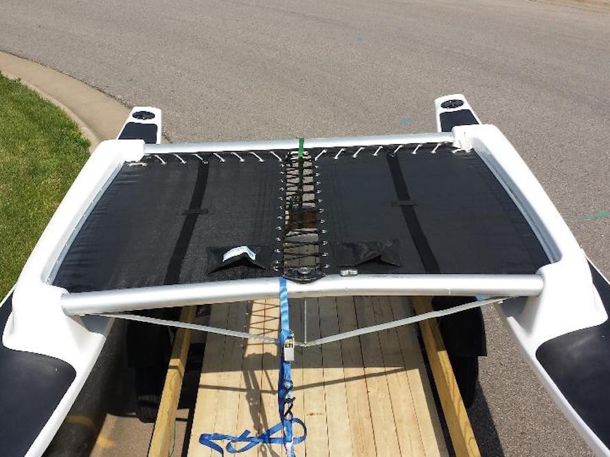 Taft 16 Catamaran 3 Piece Trampoline - Black Mesh - SLO Sail and
