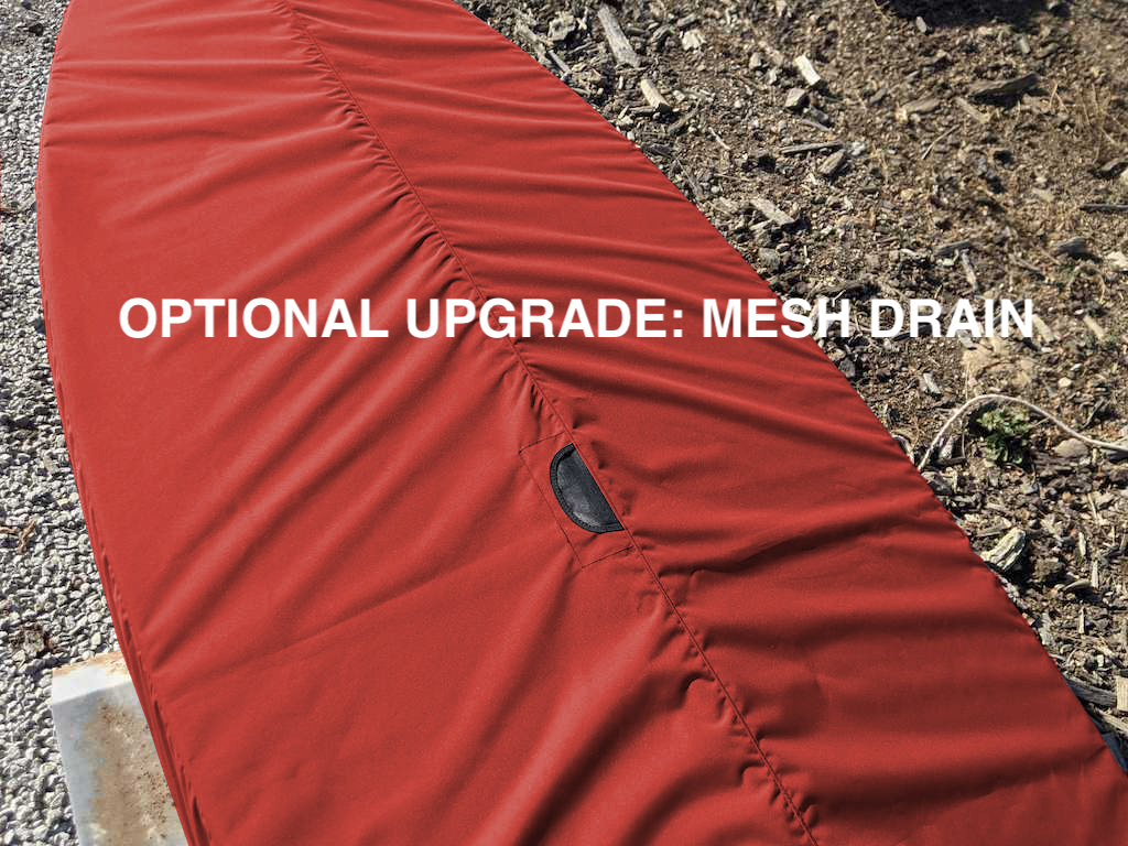 Optional Upgrade: Mesh Drain - allow water to drain away from your hull cover. 
