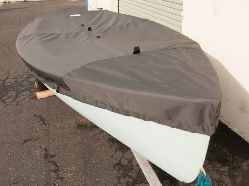 Kite Sailboat Top Cover shown in Polyester Charcoal Gray