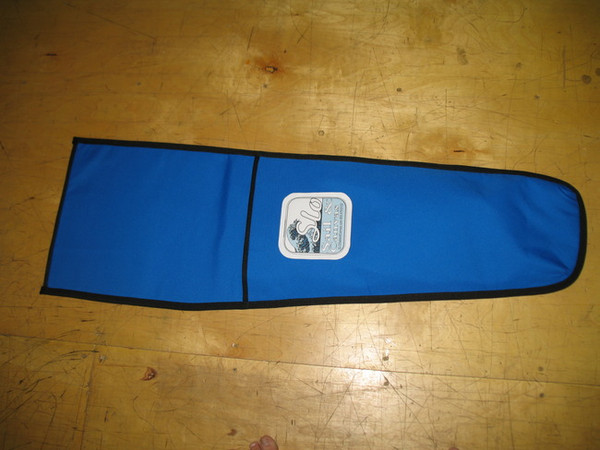 Banshee Blade Bag - made in America by skilled artisans at SLO Sail and Canvas. Shown in Polyester Royal Blue. Available in many color choices.