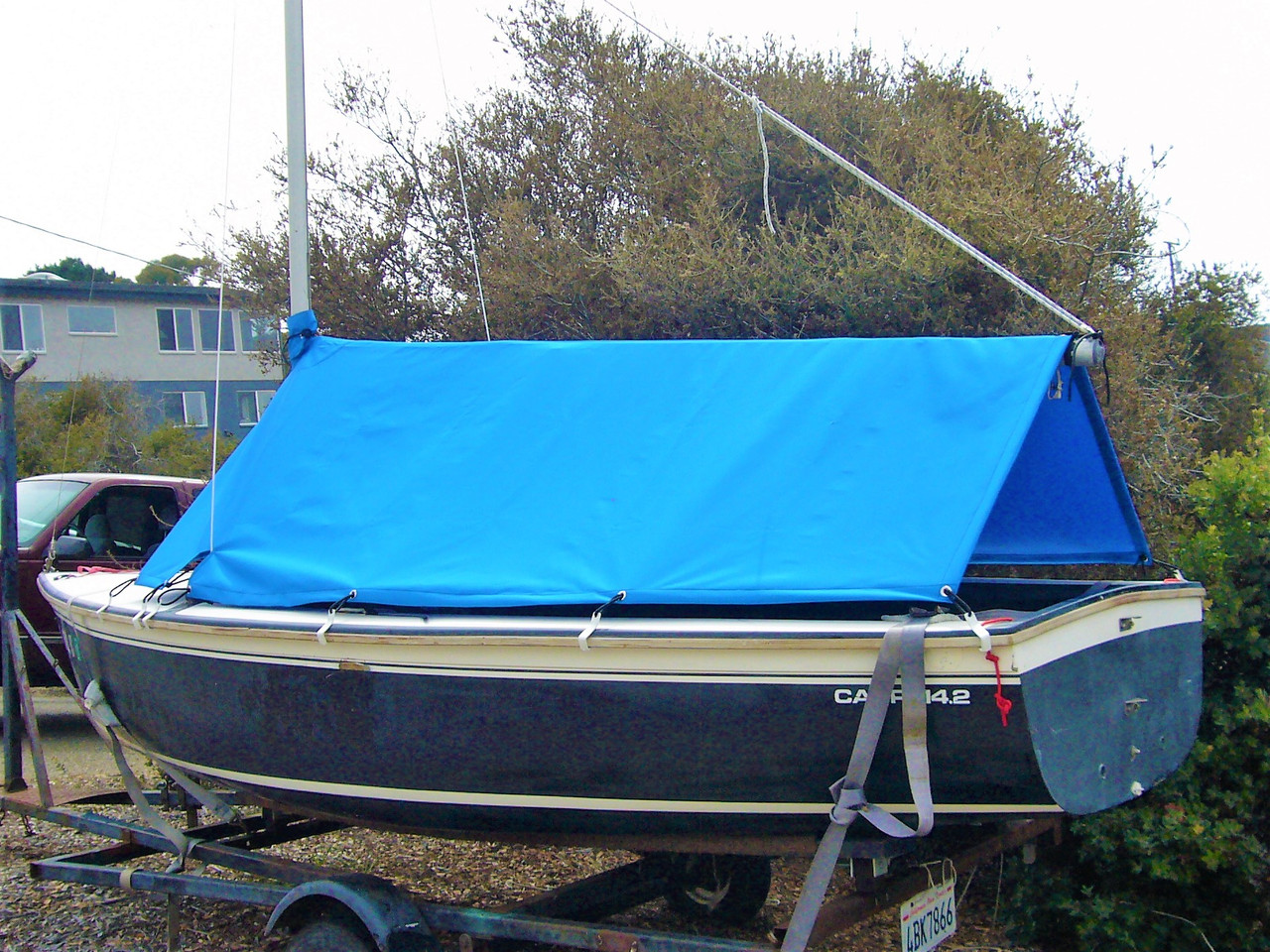 sailboat boom tent cover