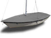Impulse Dinghy (4m) Sailboat - Mast Up Flat Boat Cover