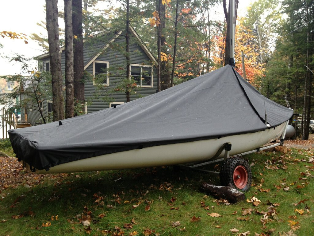 JY 15 Mast Up Peaked Cover by SLO Sail and Canvas