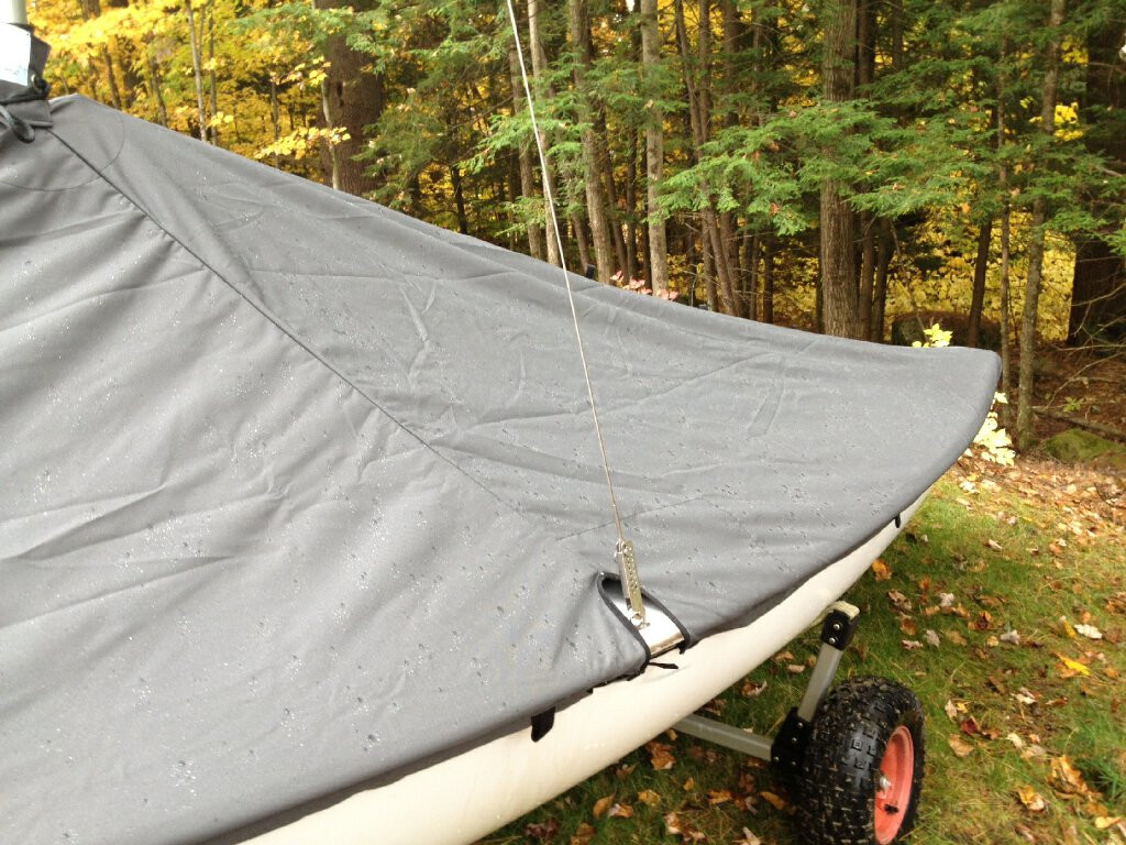 Peaked design sheds water for clean storage of your JY 15.