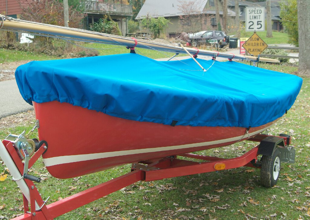 Widgeon Sailboat Top Deck Cover made in America by skilled artisans at SLO Sail and Canvas.