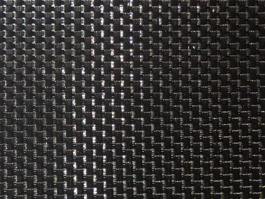Shown in 8oz basket weave black Polypropylene mesh.
