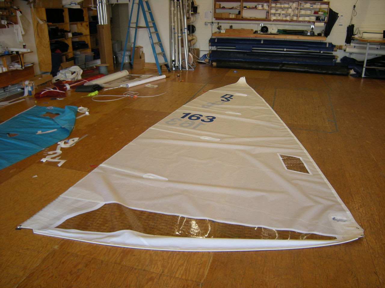 Race Level Mainsail for use with an O'Day Daysailer. Made in the USA by SLO Sail and Canvas. 