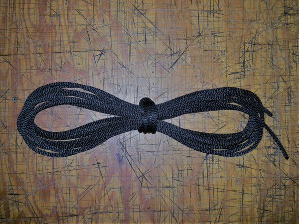 Lace kit for BIAS CUT Hobie 14 | 16 | 17 | 18 trampoline - 24' of 1/4" black double braided polyester. 