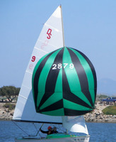 Race Level Spinnaker sail for use with an O'Day Daysailer. Made in the USA by SLO Sail and Canvas.