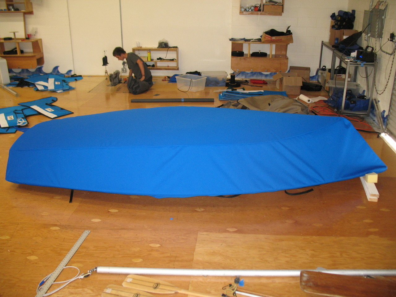 Hull Cover shown in Polyester Royal Blue. 