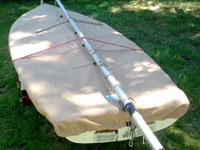 470 Sailboat Top Deck Cover made in America by skilled artisans at SLO Sail and Canvas.
