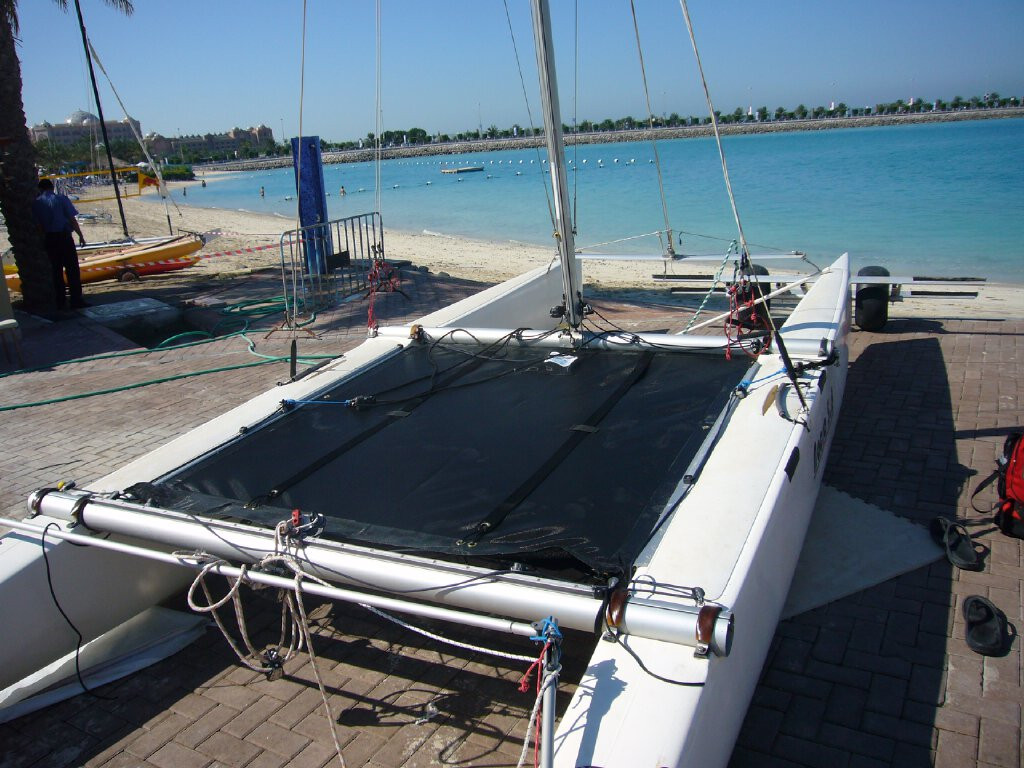 Nacra 5.8 Catamaran Trampoline - Bias Cut Mesh - SLO Sail and Canvas