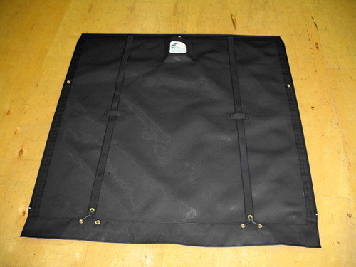 Trampoline to fit a Nacra 5.5 UNI catamaran made in America by skilled artisans at SLO Sail and Canvas. 12” X 12” Halyard pocket, included. Adjustable hiking straps made of 3” Polypropylene webbing. 12” X 12” Halyard pocket, included. Built-in aft line catcher, included. Bias cut - rear lacing only. 



