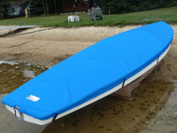 Scorpion Sailboat  Top Cover made in America by skilled artisans at SLO Sail and Canvas. Cover shown in Polyester Royal Blue. Available in 3 fabrics and many color choices.