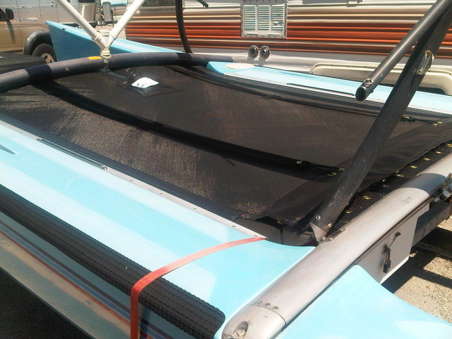 Trampoline to fit Hobie® 18 Catamaran - Bias Cut Black Mesh - SLO
