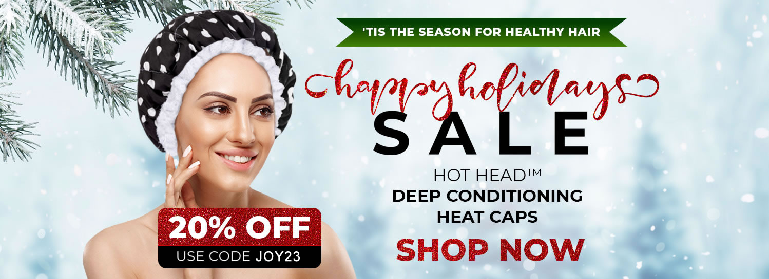 Hot Head Microwavable deep conditioning flaxseed heat cap holiday sale