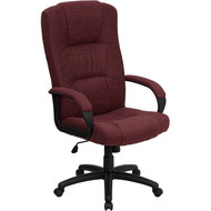 Flash Furniture High Back Burgundy Fabric Executive Office Chair - BT-9022-BY-GG