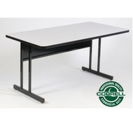 Correll High-Pressure Top Computer Desk or Training Table Keyboard Height  24 x 48 - CS2448