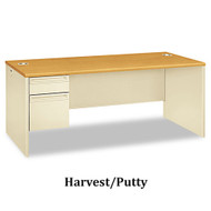 HON 38000 Series Single Left Pedestal Desk - 38294L