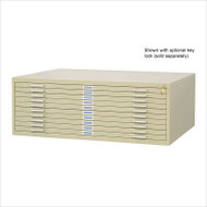 Safco 10-Drawer Steel Flat File 42 x 30 Tropic Sand Finish - 4986TS