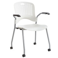 Safco Sassy Stack Chair (2-Pack) White - 4183WH