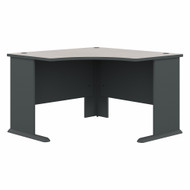 Bush Business Furniture Series A Corner Desk 48" Slate and White Spectrum - WC8427A