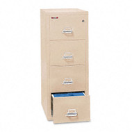 FireKing 4-Drawer Vertical Fire and Impact Resistant Vertical Letter File 17 3/4W x 25D - 41825CPA