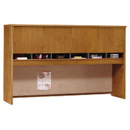 Bush Business Furniture Series C Desk Hutch 4-Door 72" Natural Cherry - WC72477K