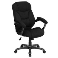 Flash Furniture High Back Black Microfiber Contemporary Office Chair - GO-725-BK-GG
