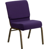 Flash Furniture Hercules Series 21 Extra Wide Royal Purple Fabric Chair - FD-CH0221-4-GV-ROY-GG