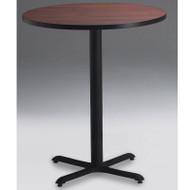 Mayline Bistro Bar and Cafe Breakroom Table Round High Base 36D x 42 1/8H - CA36RHB