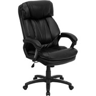 Flash Furniture Hercules Series High Back Black Leather Executive Office Chair - GO-1097-BK-LEA-GG