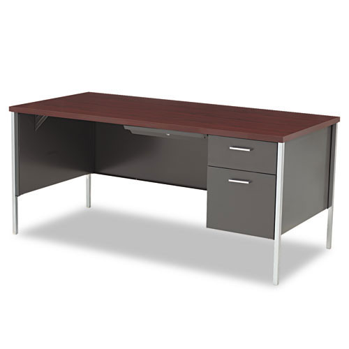 Hon 34000 Series Single Pedestal Metal Desk 34973r Free Shipping