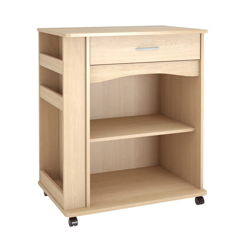 Nexera Microwave Cart Natural Maple Finish 597 Free Shipping