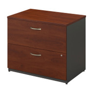 Bush Business Furniture Series C Lateral File Cabinet Hansen Cherry Assembled - WC24454CSU