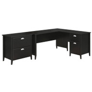 Kathy Ireland by Bush Connecticut Collection 60" L-Shaped Desk & Lateral File - CT006BS